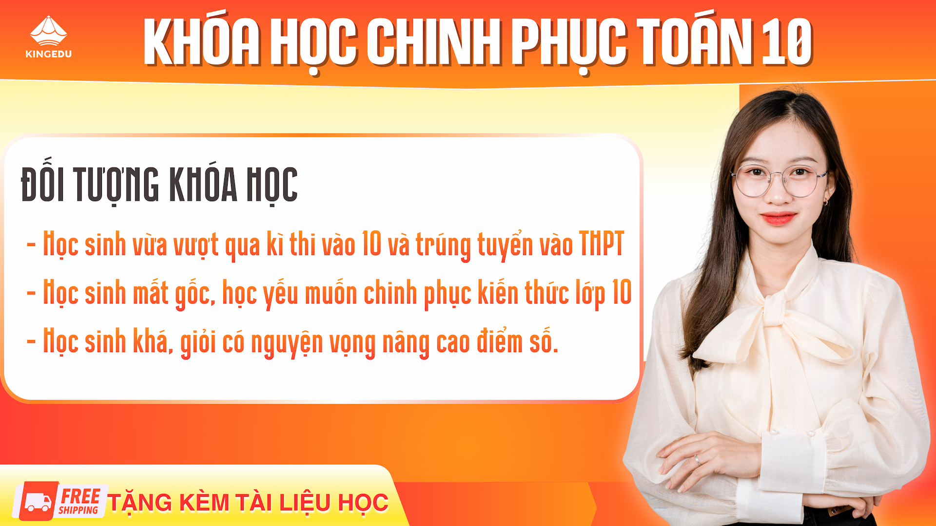 Khóa học Chinh phục Toán 10
